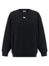 Maison Kitsuné Baby Fox-patch Crew-neck Sweatshirt In Black