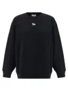 Maison Kitsuné Baby Fox-patch Crew-neck Sweatshirt In Black
