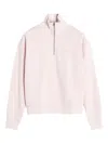 Maison Kitsuné Half Zip Sweatshirt In Pink