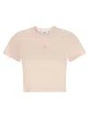 Maison Kitsuné Pink Cotton T-shirt In Pink