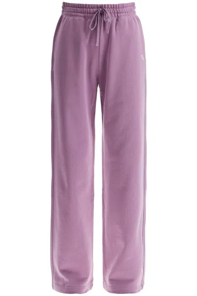 Maison Kitsuné Maison Kitsune "baby Fox Wide Leg Joggers In Purple