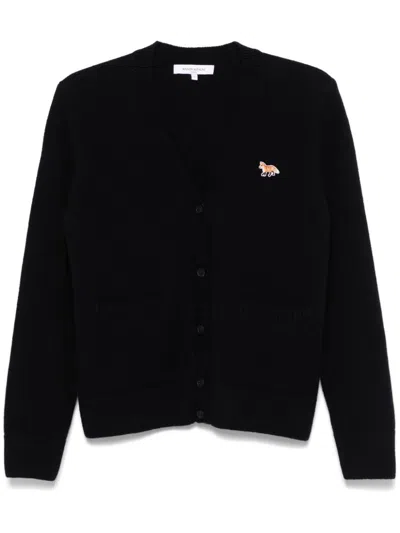 MAISON KITSUNÉ MAISON KITSUNE' BABY FOX WOOL CARDIGAN