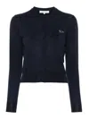 Maison Kitsuné Baby Fox Patch Regular Cardigan-s Nd Maison Kitsune Female In Blue
