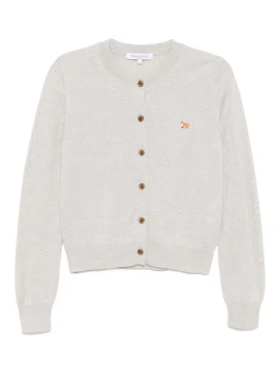 MAISON KITSUNÉ MAISON KITSUNE' BABY FOX WOOL CARDIGAN