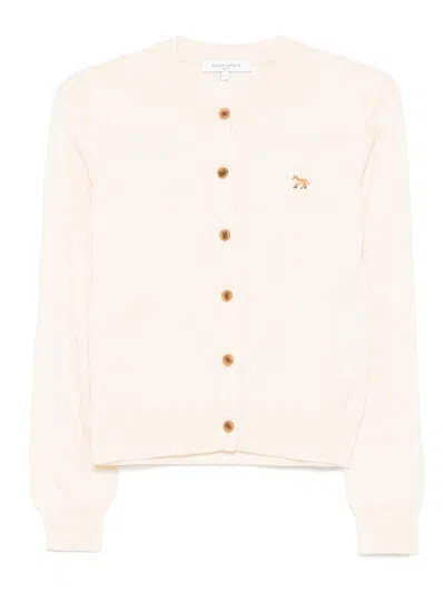 MAISON KITSUNÉ MAISON KITSUNE' BABY FOX WOOL CARDIGAN