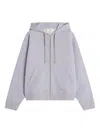 Maison Kitsuné Baby Fox Zip-up Hoodie In Gray