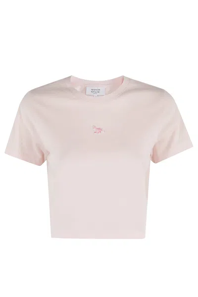 Maison Kitsuné Baby Tee Shirt In Pink
