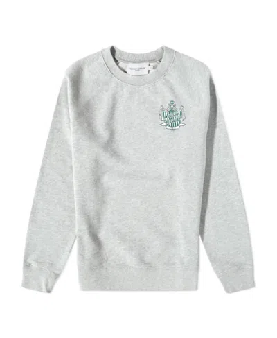 Maison Kitsuné Badge Round Neck Sweater