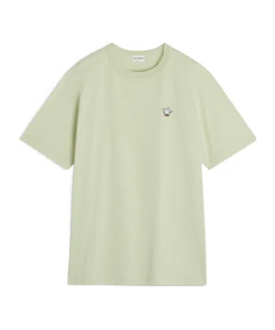 Maison Kitsuné Barista Fox Patch Relax Tee-shirt In Green