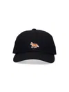 Maison Kitsuné Baseball Cap "fox" In Black