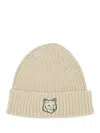 MAISON KITSUNÉ BEANIE HAT WITH FOX HEAD