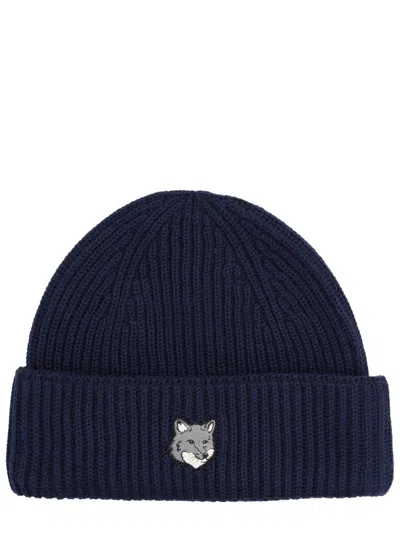 MAISON KITSUNÉ BEANIE WITH FOX PATCH