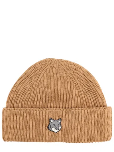 MAISON KITSUNÉ MAISON KITSUNÉ BEANIE WITH FOX PATCH