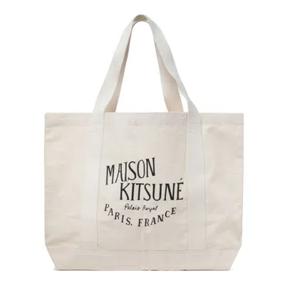 Maison Kitsuné Beige Cotton Bags