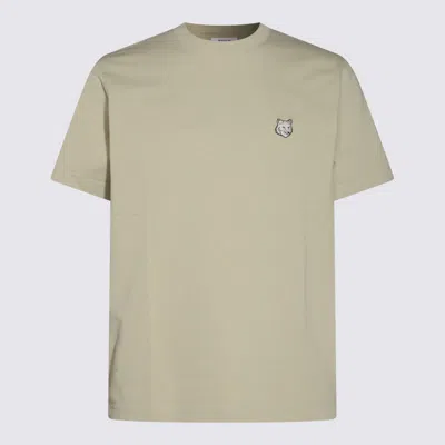 Maison Kitsuné Beige Cotton T-shirt
