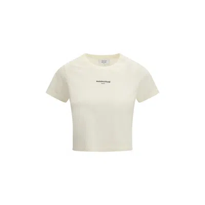 Maison Kitsuné Beige Cotton T-shirt In Neutral