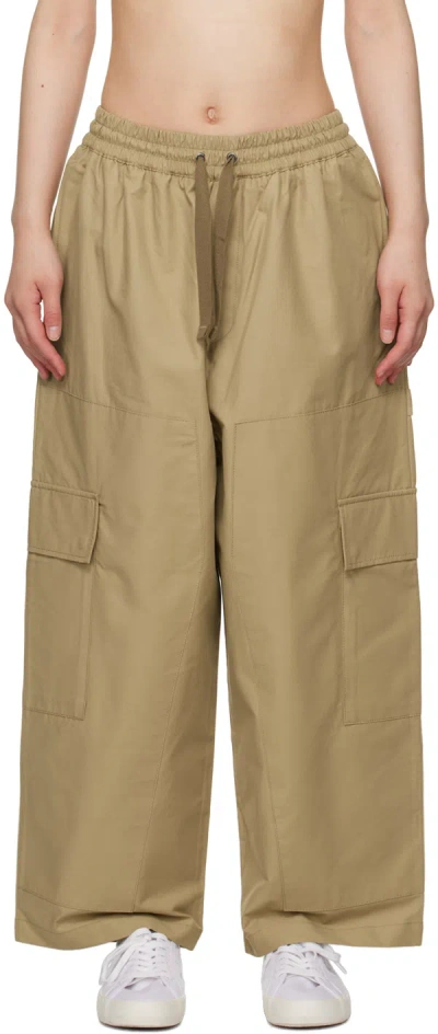 Maison Kitsuné Beige Drawstring Trousers In P220 Beige