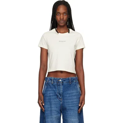 Maison Kitsuné Logo Cotton T-shirt In White
