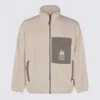 Maison Kitsuné Casual Fleece Zipped Jacket Clothing In Neutral