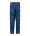 Maison Kitsuné Workwear Blue Denim Jeans In Blue