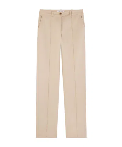Maison Kitsuné Belt Ring Casual Pants In Nude