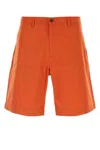 Maison Kitsuné Cotton Bermuda Shorts With Back Logoed Label