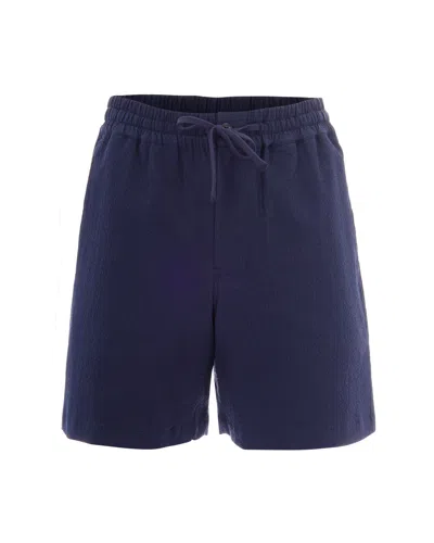 Maison Kitsuné Bermuda Elasticati Classic Navy In Blue