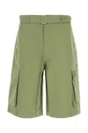 Maison Kitsuné Bermuda Shorts With Belt Loops And Pockets