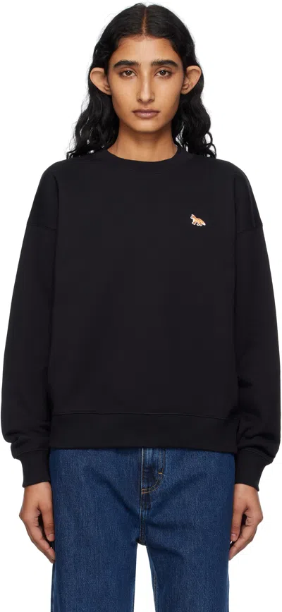 Maison Kitsuné Black 'baby Fox' Comfort Sweatshirt