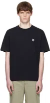 Maison Kitsuné Black Bold Fox Head Patch Oversize T-shirt In Black