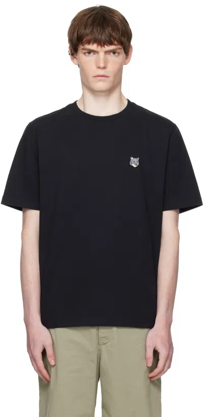 Maison Kitsuné Black Bold Fox Head Patch Oversize T-shirt