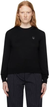 Maison Kitsuné Bold Fox Head Patch Comfort Sweatshirt In P199 Black
