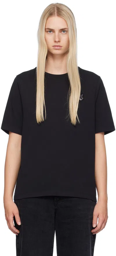Maison Kitsuné Black Bold Fox Head T-shirt In P199 Black