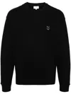 Maison Kitsuné Bold Fox Head Patch Oversize Sweatshirt In Black