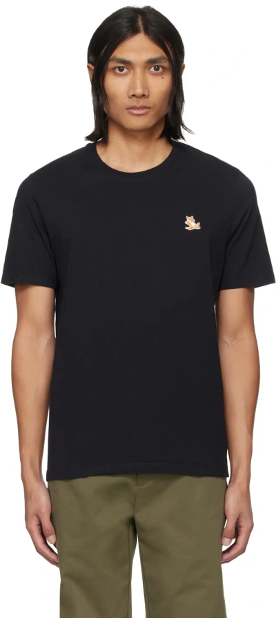 Maison Kitsuné Black Chillax Fox T-shirt In P199 Black