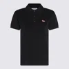 Maison Kitsuné Baby Fox Patch Regular Polo In Black