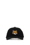 Maison Kitsuné Curved Visor Cotton Baseball Cap With Fox Head Patch