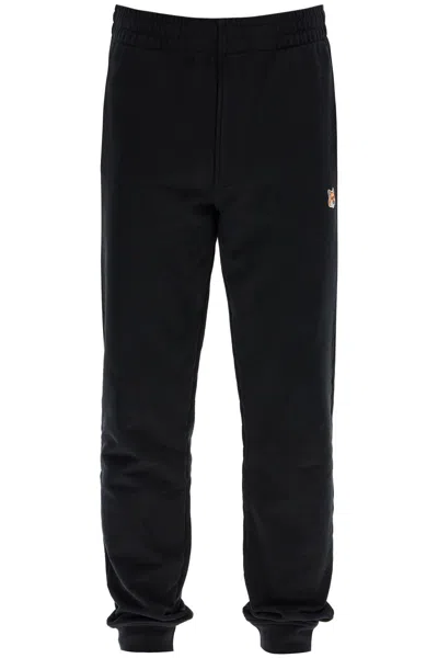 Maison Kitsuné Black Cotton Joggers