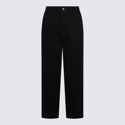 Maison Kitsuné Black Cotton Pants