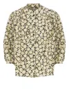 Maison Kitsuné Floral-print Shirt In Neutrals