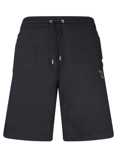 Maison Kitsuné Black Cotton Shorts