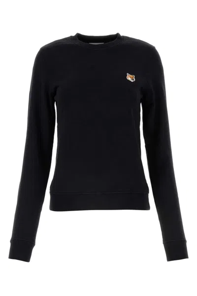 Maison Kitsuné Maison Kitsune Black Cotton Sweatshirt