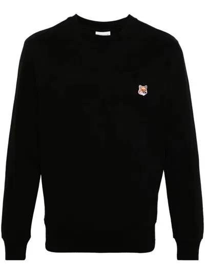 Maison Kitsuné Black Cotton Sweatshirt