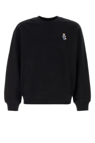 Maison Kitsuné Maison Kitsune Black Cotton Sweatshirt
