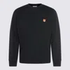 Maison Kitsuné Cotton Sweatshirt Featuring Fox Head Design In Black