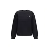 Maison Kitsuné Black Cotton Sweatshirt In Black