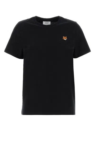 Maison Kitsuné Maison Kitsune Black Cotton T-shirt