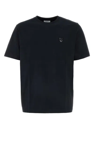 Maison Kitsuné Black Cotton T-shirt