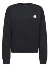 MAISON KITSUNÉ MAISON KITSUNÉ BLACK CREWNECK SWEATSHIRT