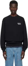 Maison Kitsuné Maison Kitsune Handwriting Comfort Sweatshirt In O197 Black/white